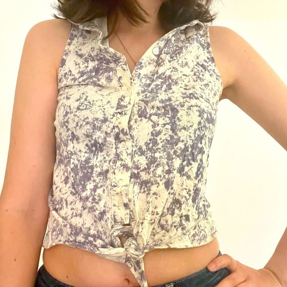 By Corpus UO button  down boho tank top - XS - Picture 2 of 11